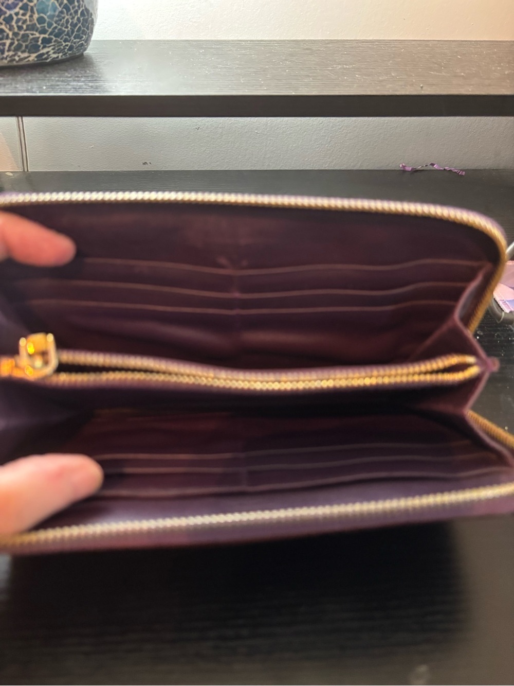 Authentic Prada Tessuto Nylon Zip-Around Long Wallet – Violet/Purple - Picture 12 of 12
